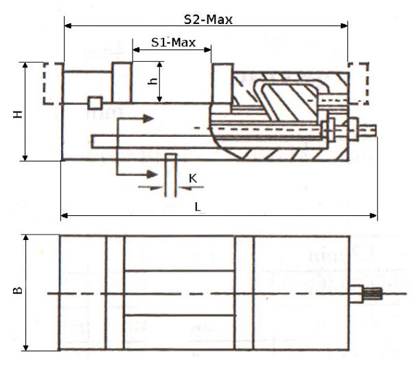 CNC Präzision Maschinen-Schraubstock Breite 160 mm allseitig geschliffen